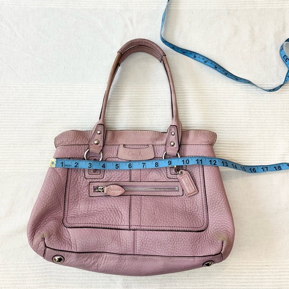 Coach Penelope Pebble Leather Satchel in Lilac - Picture 7 of 13